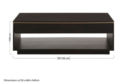 Diamond Oak Veneer Coffee Table