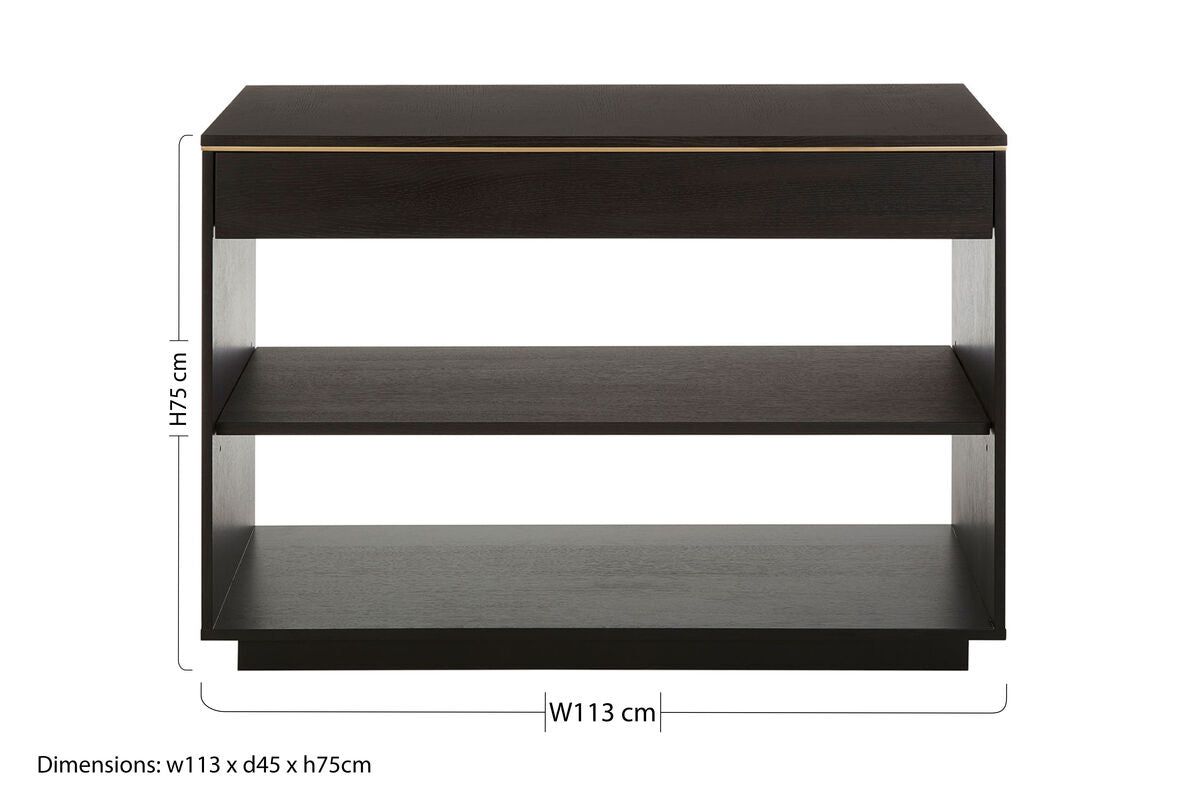 Diamond Oak Veneer Console Table