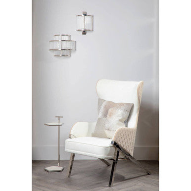 Piermount Ivory Wingback Chair