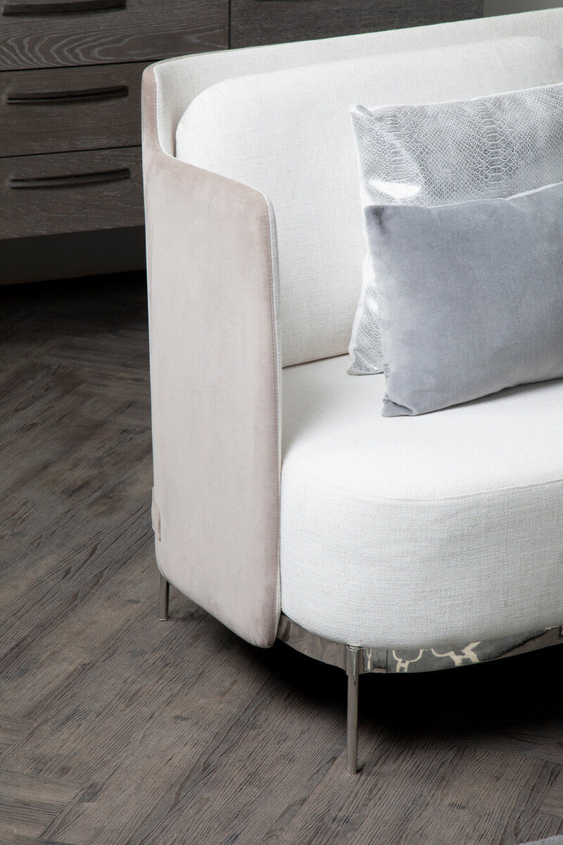 Piermount Ivory and Mink 2 Seater Sofa