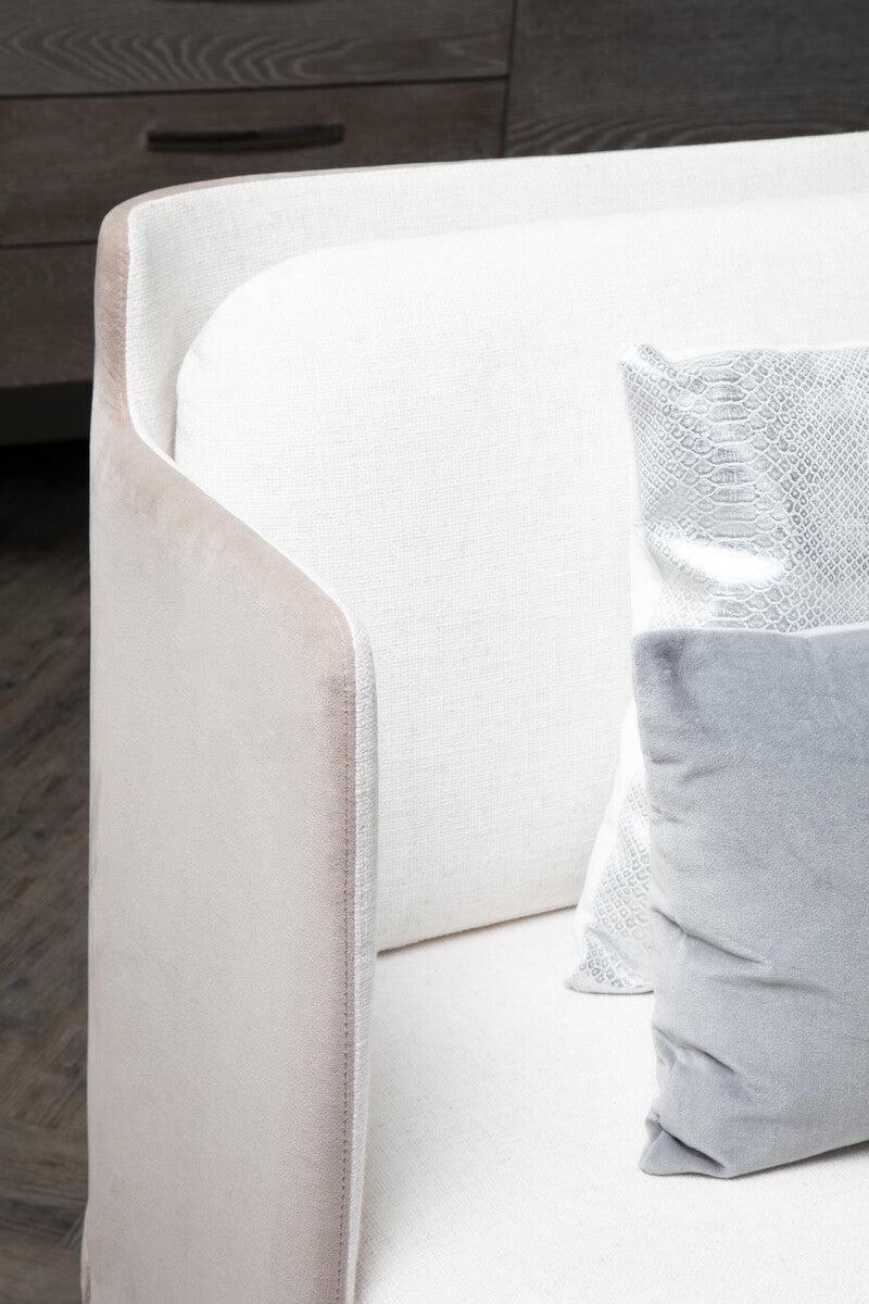 Piermount Ivory and Mink 2 Seater Sofa