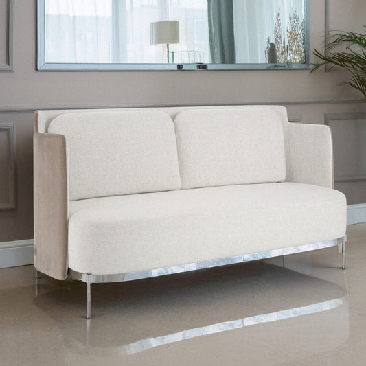 Piermount Ivory and Mink 2 Seater Sofa