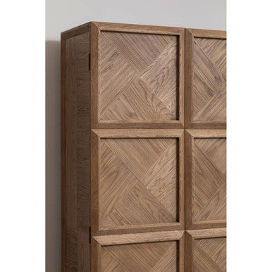 Salvar Natural Oak Wood Tall Cabinet