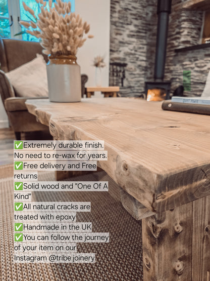 SOLA Solid Wood Dining Table / Breakfast Bar