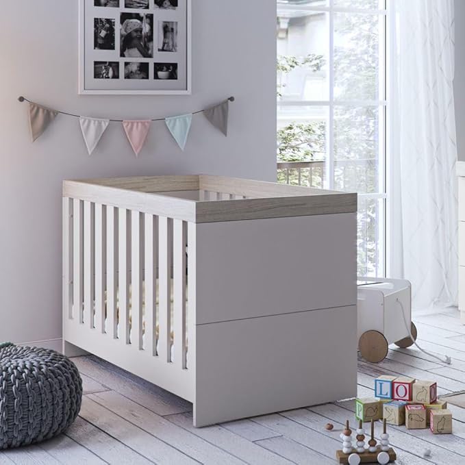 Little Acorns Burlington Cot Bed - Cashmere & Grey Ash
