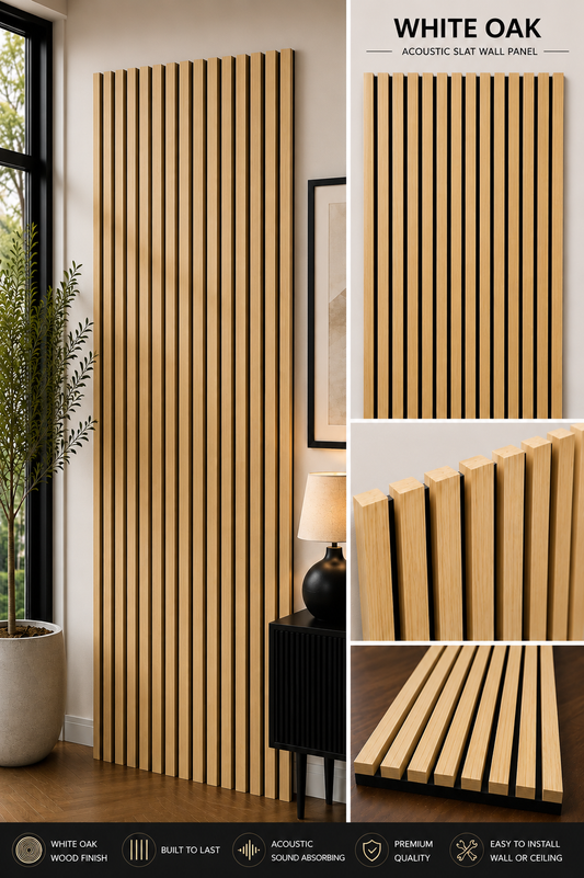 white oak acoustic panel