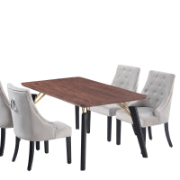 Windsor Cosmo Lux Dining Set | a Walnut Table and Set of 4 Chairs