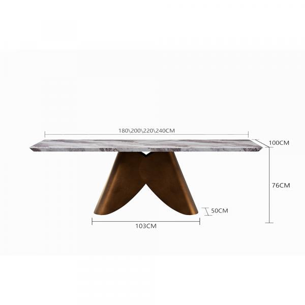 Athena Luxury Marble Dining Table