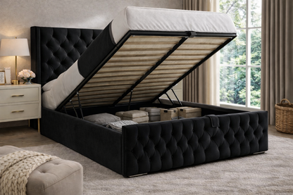 Wingback Chesterfield Luxury Bed