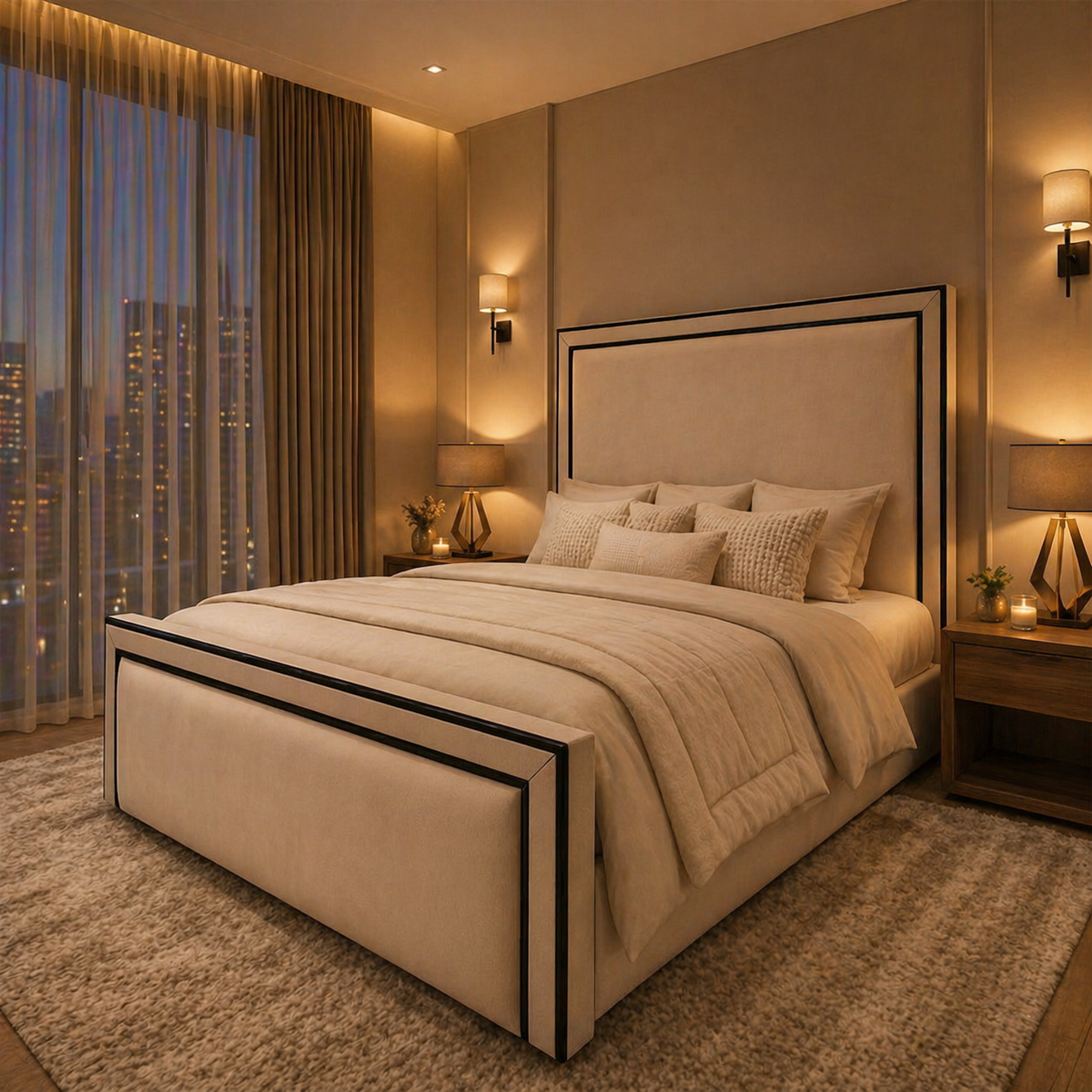 The Border Panello Luxury Bed - Monarch Beds and Mattresses
