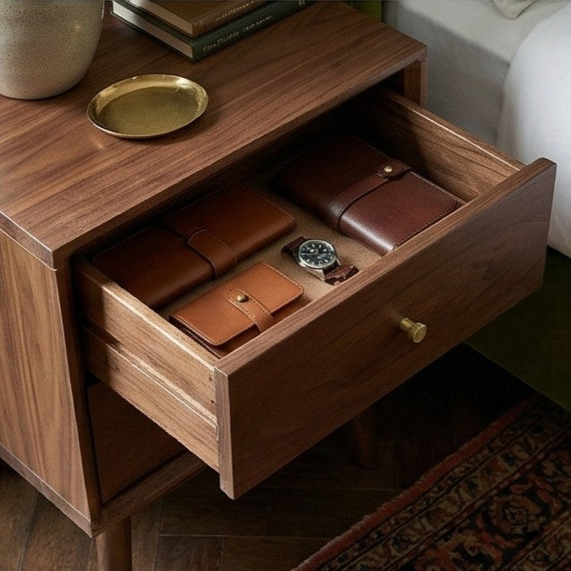 Wright Walnut Bedside Table