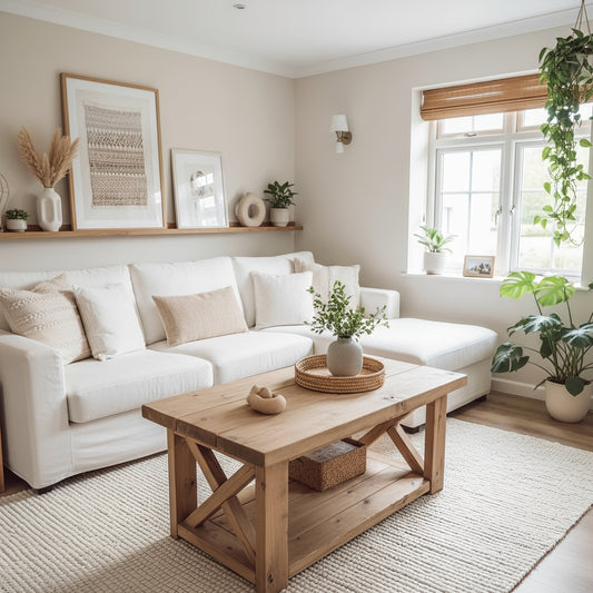 Farmhouse Coffee Table With Shelf