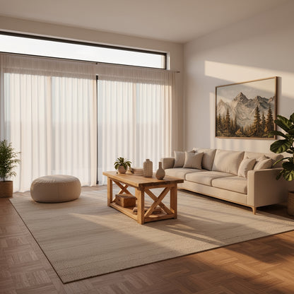 Farmhouse Coffee Table With Shelf