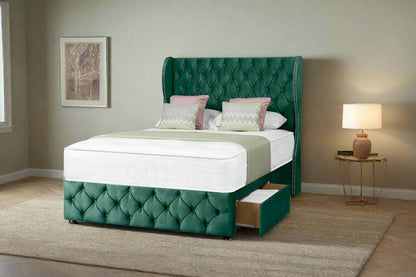 Monarch Wingback Divan Bed - Monarch Beds and Mattresses