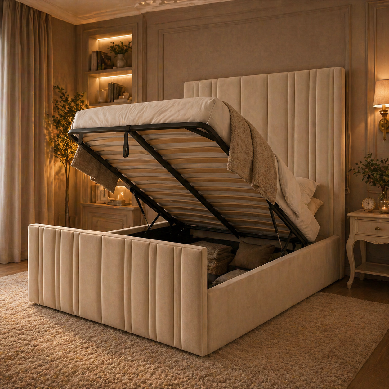 The Linear Panello Luxury Bed - Monarch Beds and Mattresses