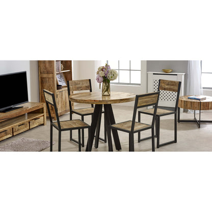 Merlin Mango Wooden 4 Seater Round Dining Table