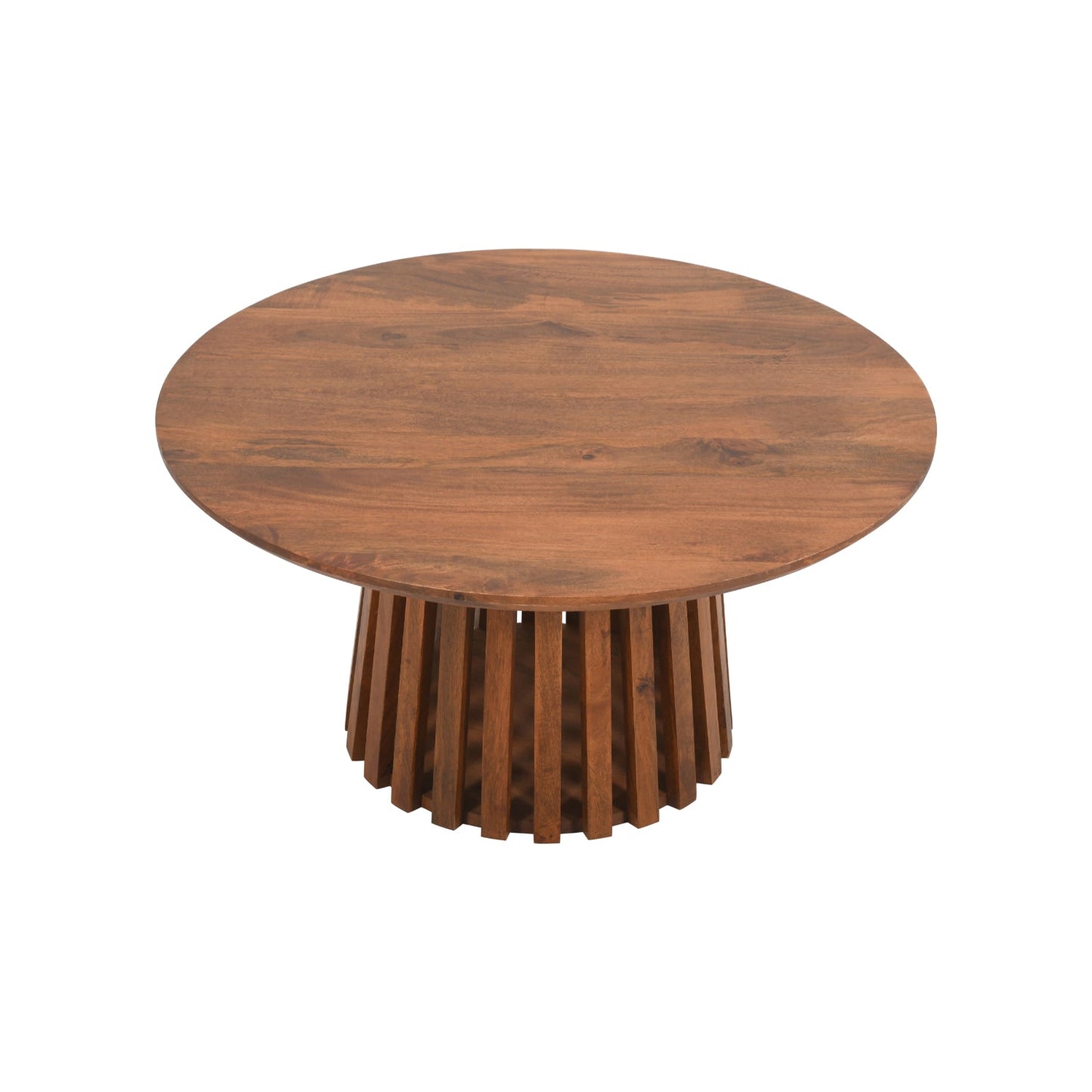 Compton Mango Wood Round Coffee Table