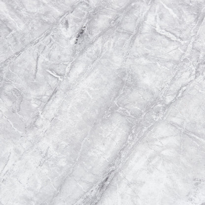 Merida Grey Marble and Chrome Dining Table - 150cm