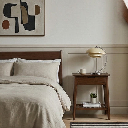 Norway Walnut Bedside Table