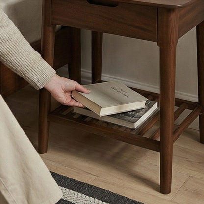 Norway Walnut Bedside Table