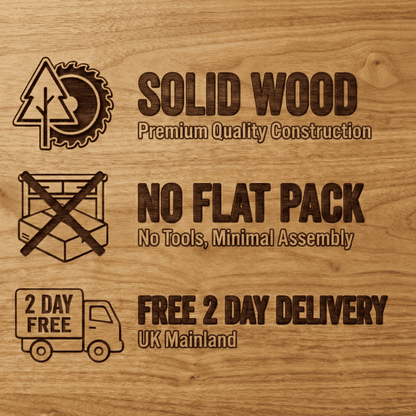 Scandinavian White Oak Logan Narrow Bedside Table