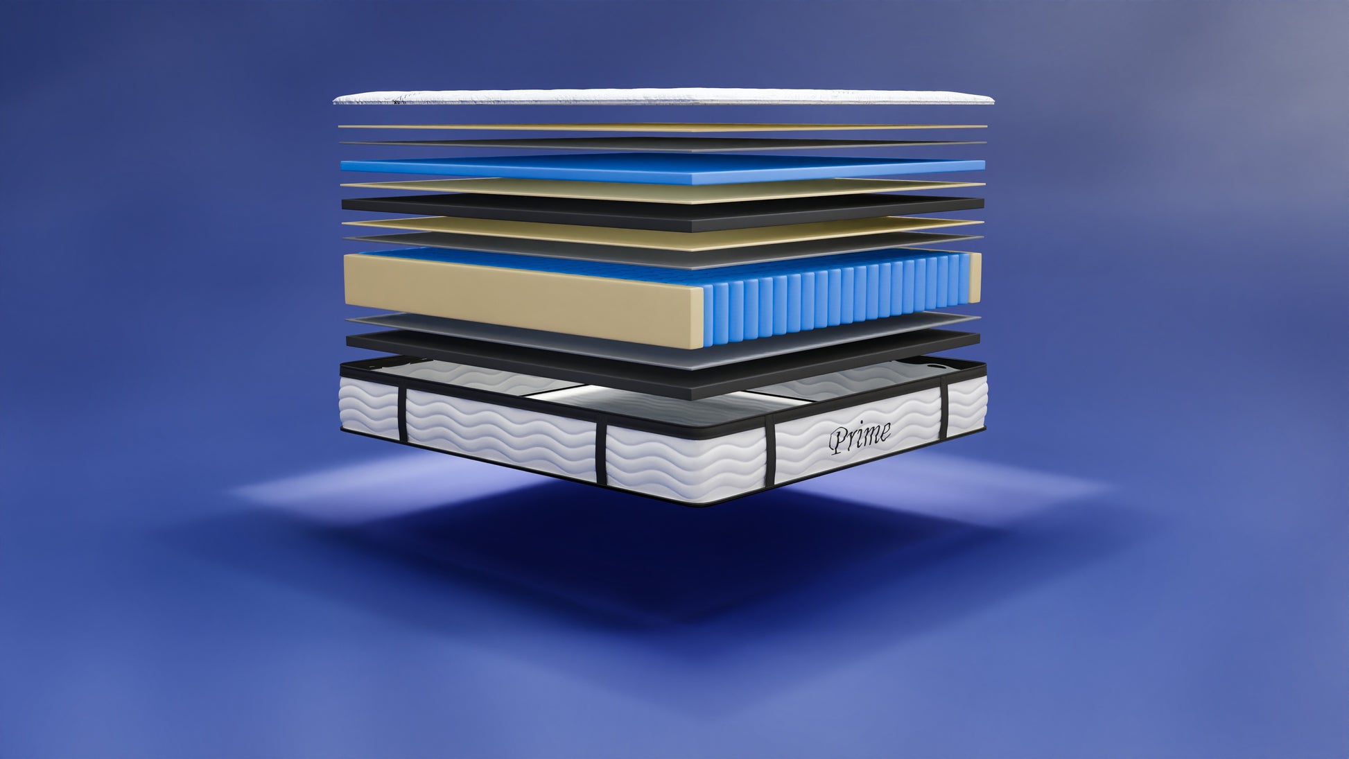 Prime Mattress CoolGel memory foam comfort layer close up