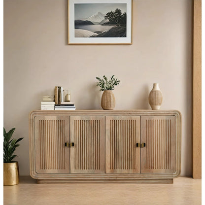 Preston Mango Wood 4 Doors Large Sideboard