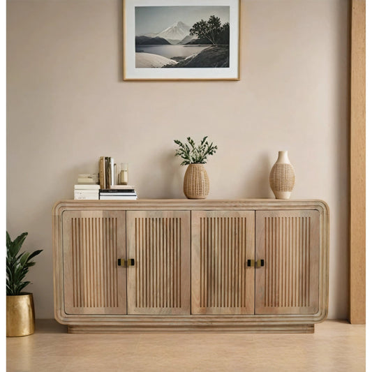 Preston Mango Wood 4 Doors Large Sideboard