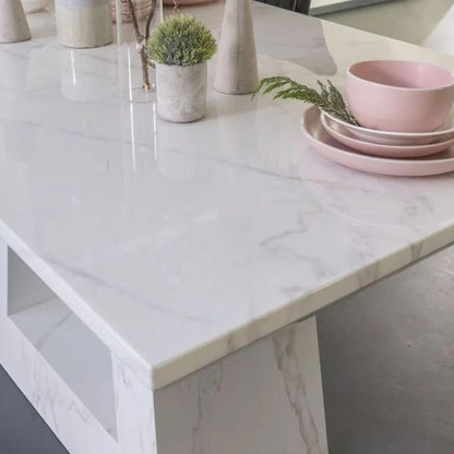 Monarch White Marble Table - 160 180 200