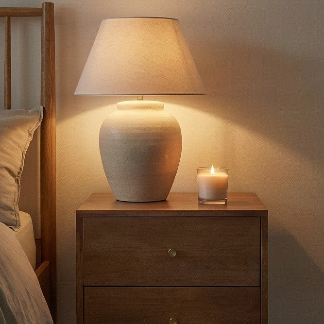 Scandinavian Light Walnut Oslo Bedside Table