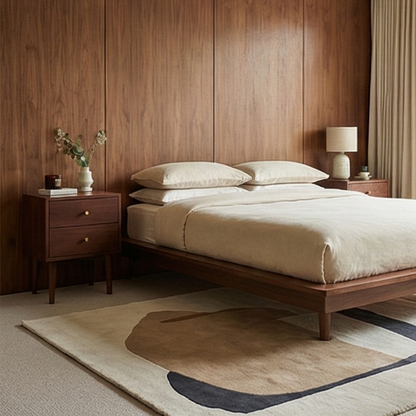 Scandinavian Walnut Oslo Bedside Table