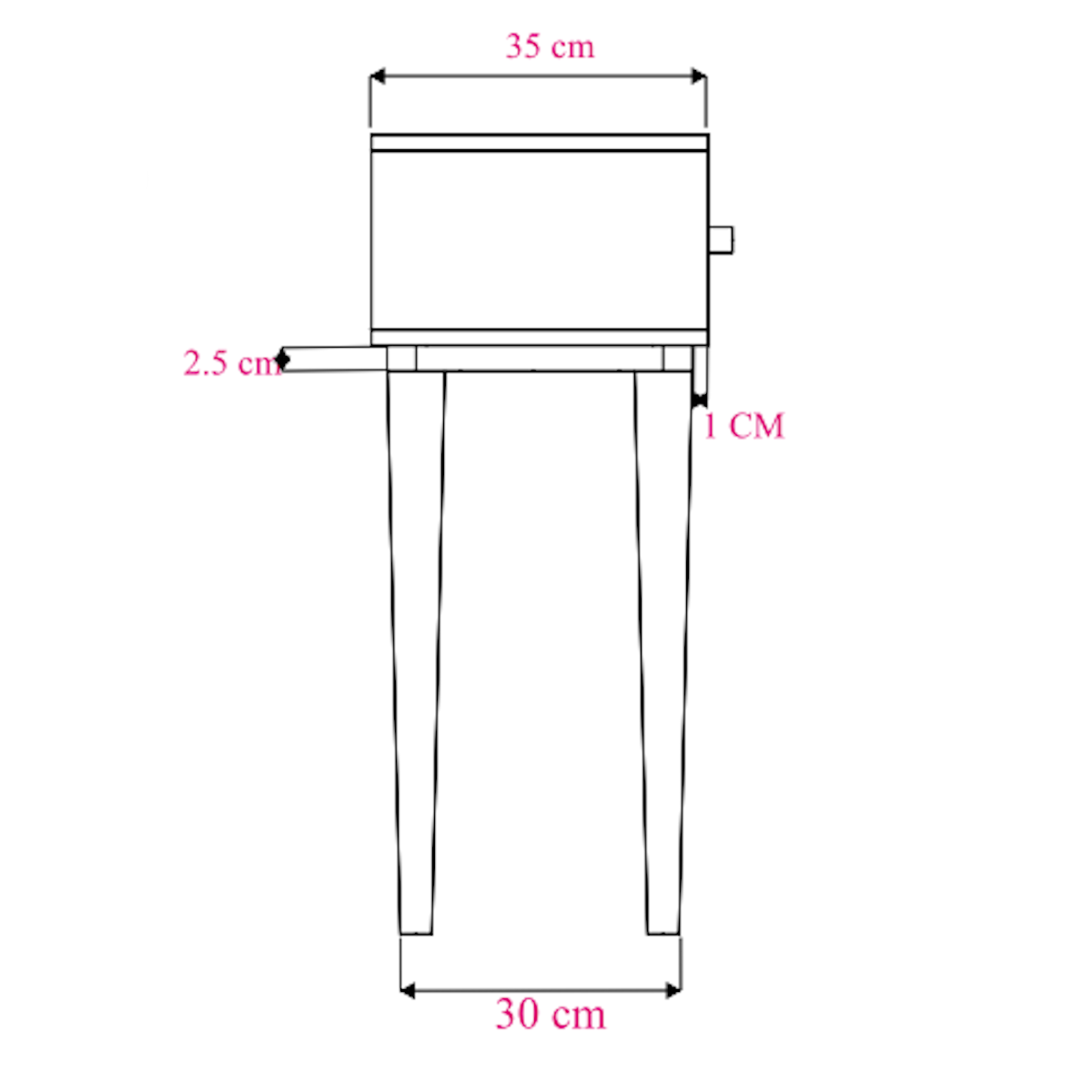 Scandinavian Light Oak Oslo Console, Dressing Table, and Desk