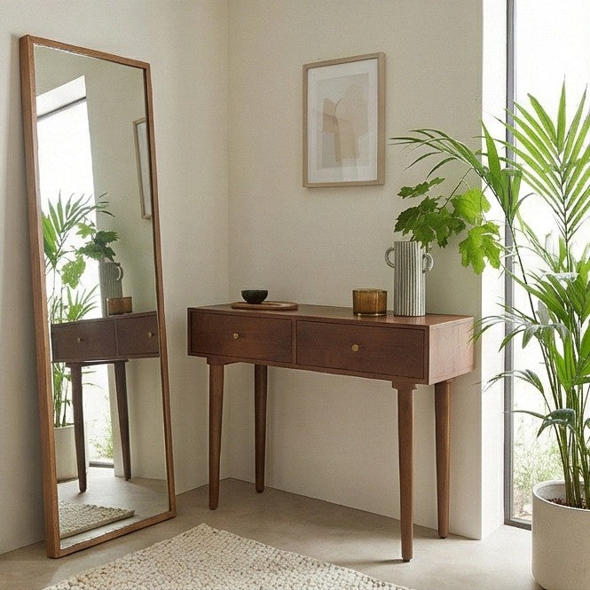 Scandinavian Walnut Oslo Console, Dressing Table, and Desk