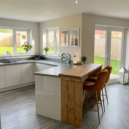 SOLA Solid Wood Dining Table / Breakfast Bar