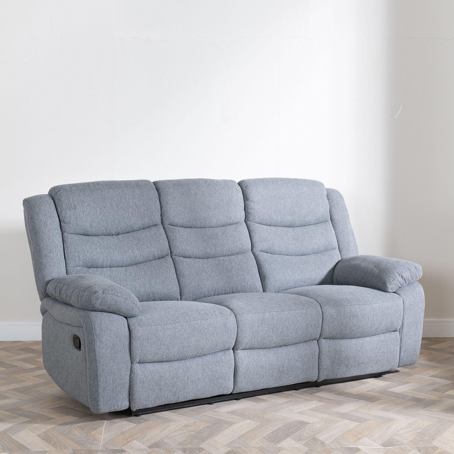 Sydney Grey Fabric 3 Seater
