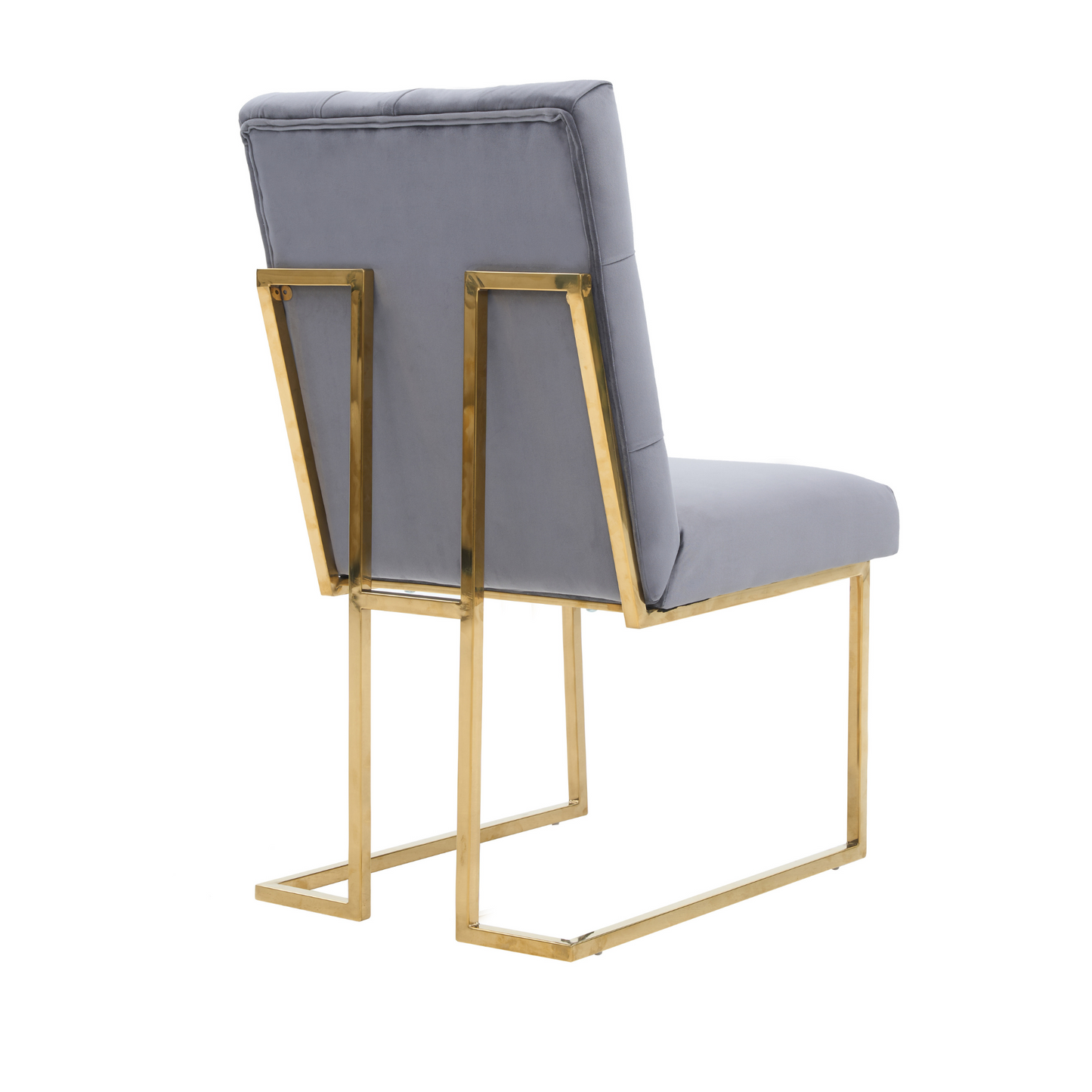 Siena Tufted Velvet Dining Chair – Gold Frame, Modern Accent