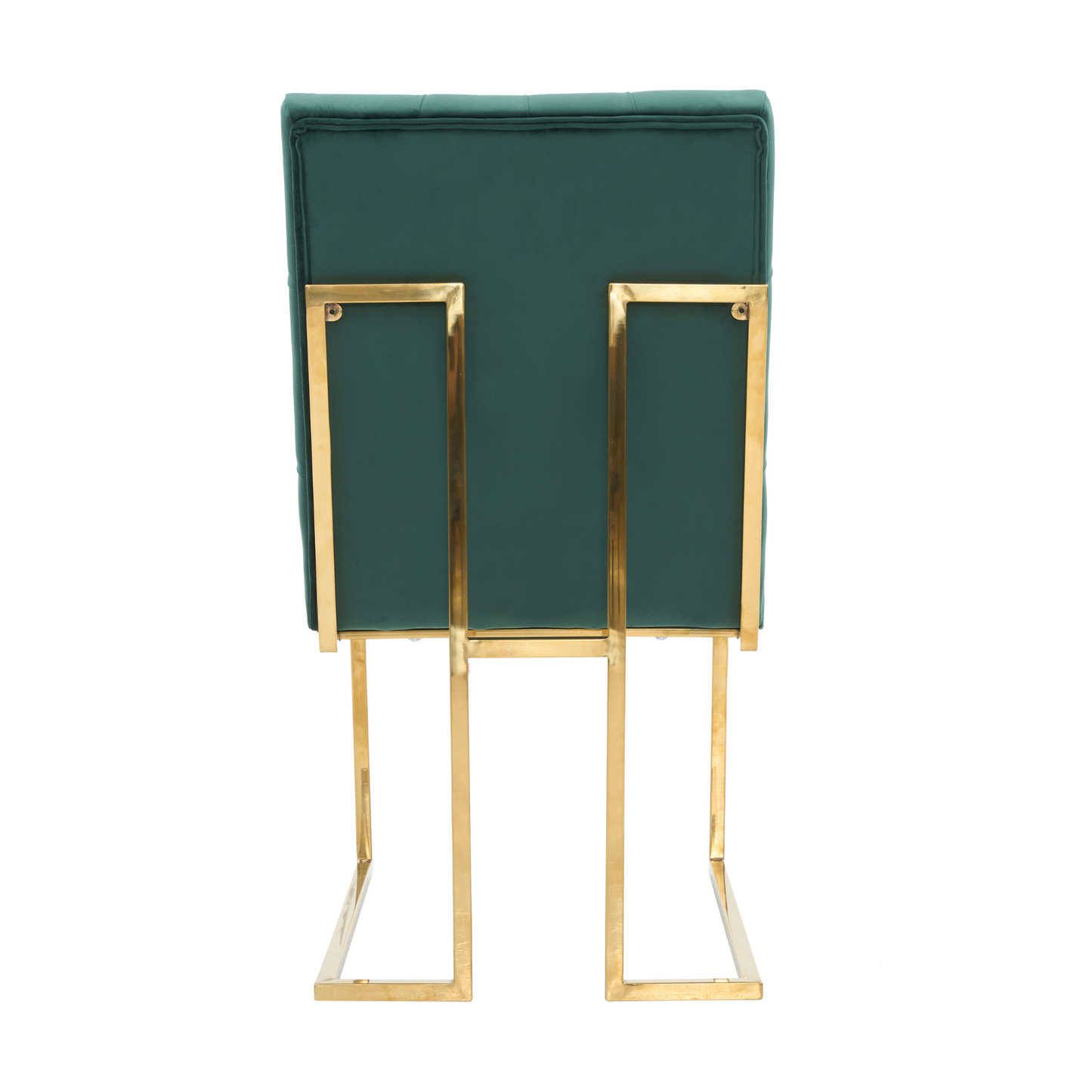 Siena Tufted Velvet Dining Chair – Gold Frame, Modern Accent