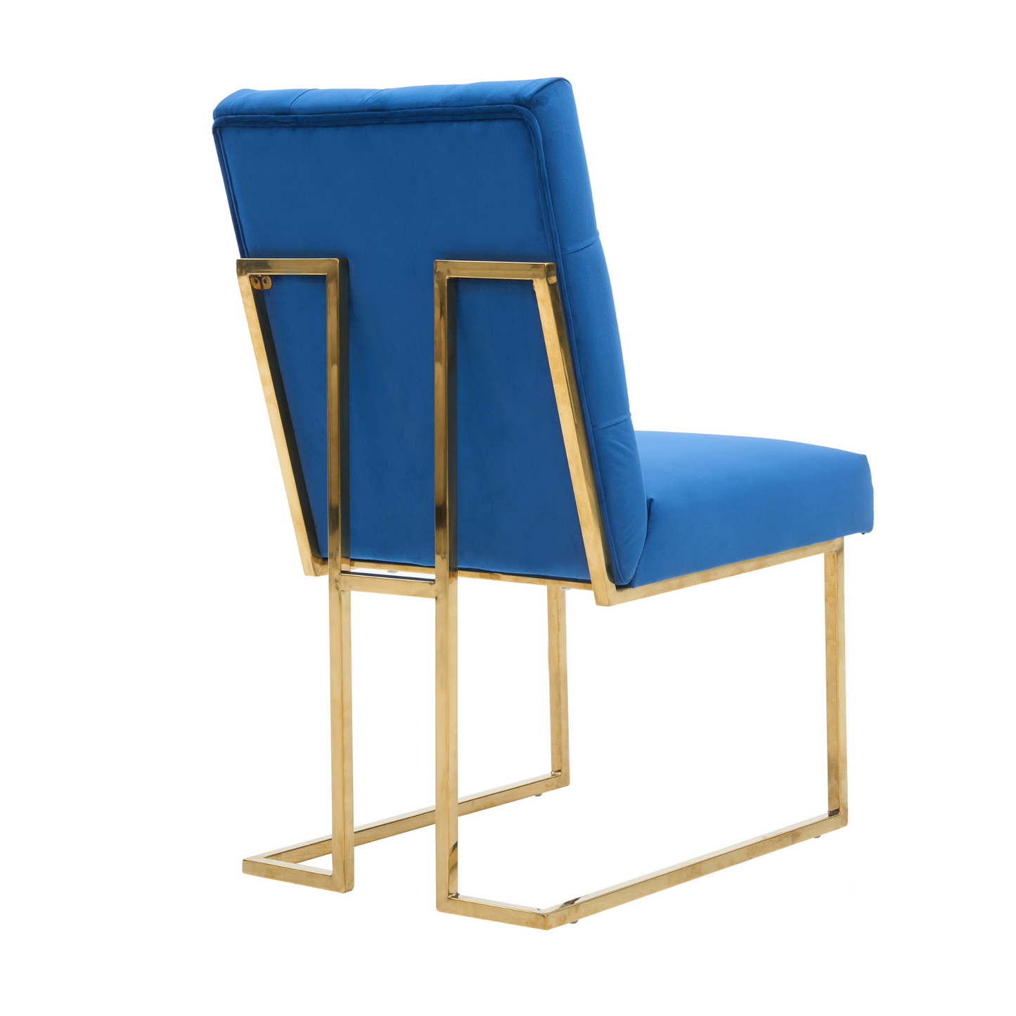 Siena Tufted Velvet Dining Chair – Gold Frame, Modern Accent