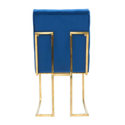 Siena Tufted Velvet Dining Chair – Gold Frame, Modern Accent