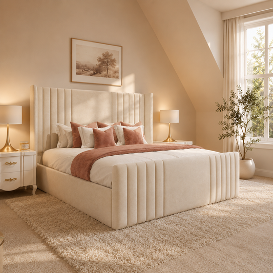 Wing Chanel Ottoman Storage Luxury Bed