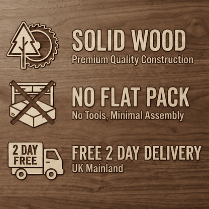 Norway 2 Drawer Walnut Console Table