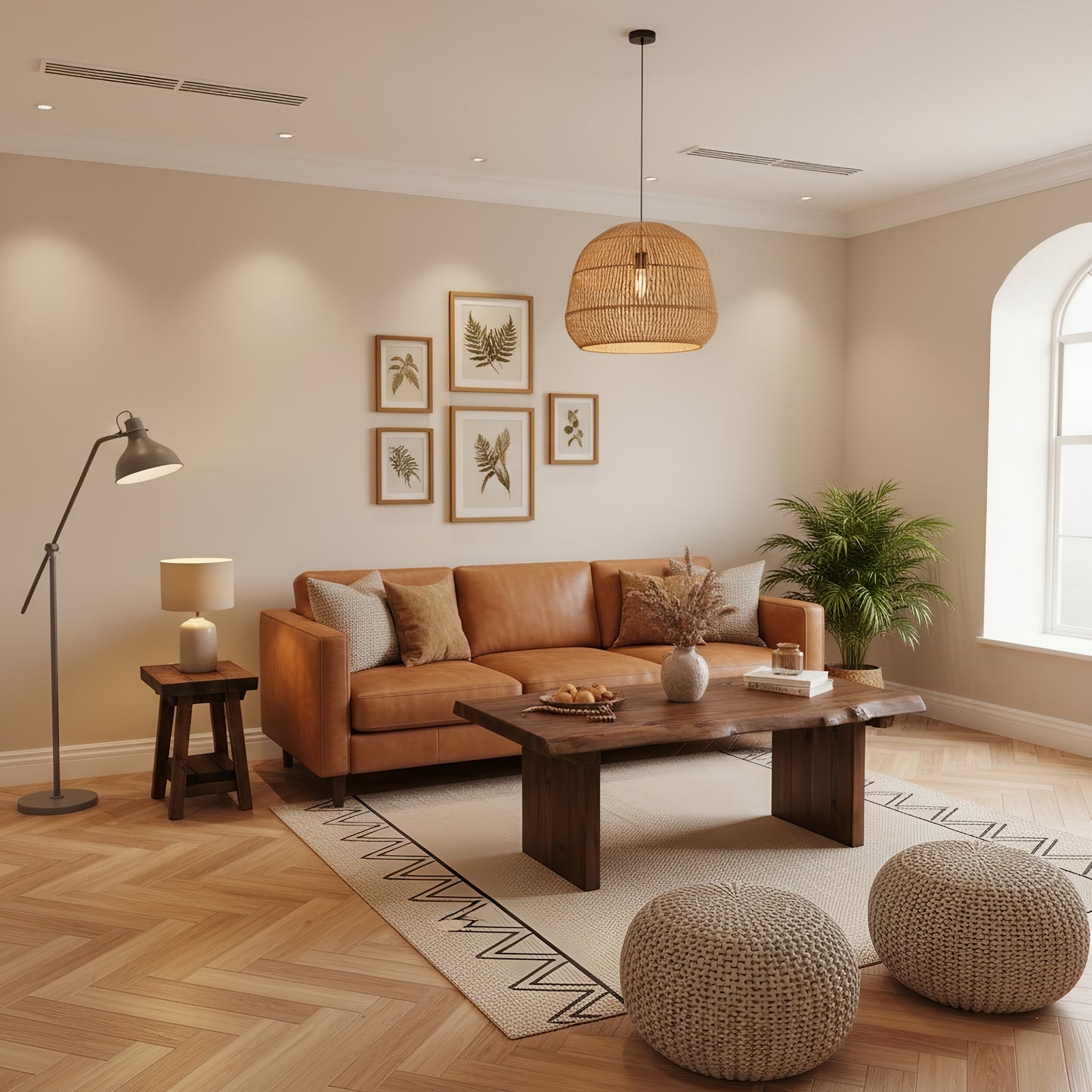 LINA Chunky Live / Waney Edge Coffee Table in Walnut Colour