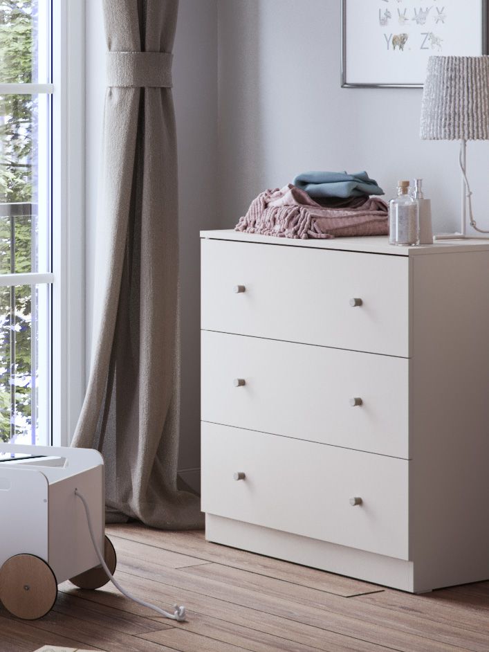 Little Acorns Burlington Dresser - Cashmere & Truffle Oak
