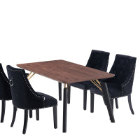 Windsor Cosmo Lux Dining Set | a Walnut Table and Set of 4 Chairs