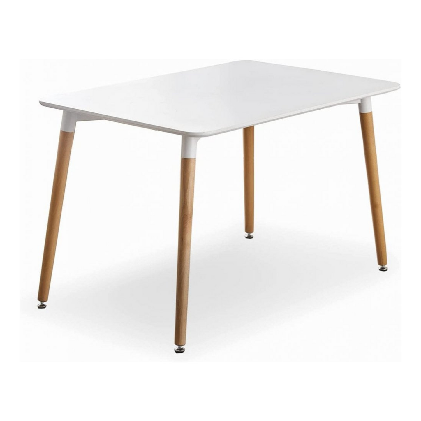 Lucia Halo Dining Set, a Table and Chairs Set of 4, White/Grey