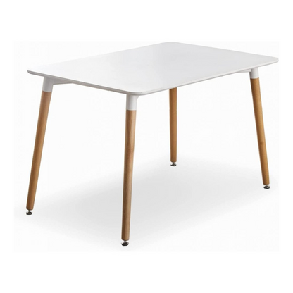 Lucia Halo Dining Set, a Table and Chairs Set of 4, White/Grey