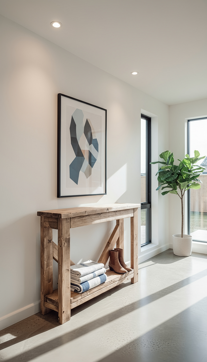 Cera Console Table With V Back