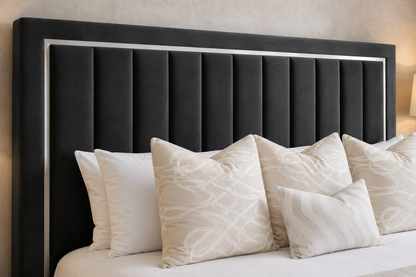 close up of headboard