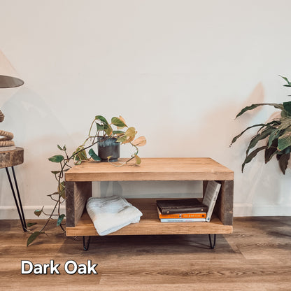 Solid Wood Chunky TV Unit With 4 inch Metal Legs