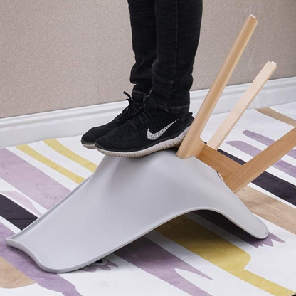 White Halo Dining Table & Set of 4 Lorenzo Jamie Tulip Dining Chairs with Padded Seat